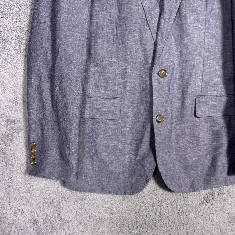 J Crew Blazer Mens 38R Ludlow Slim Somelos Linen Cotton Unstructured Sport Coat